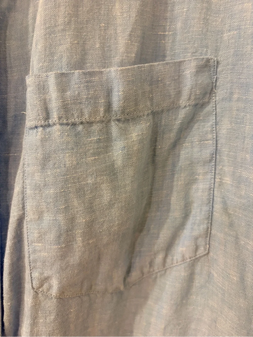 Banana Republic blue linen shirt XLT